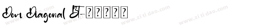Dom Diagonal BT字体转换